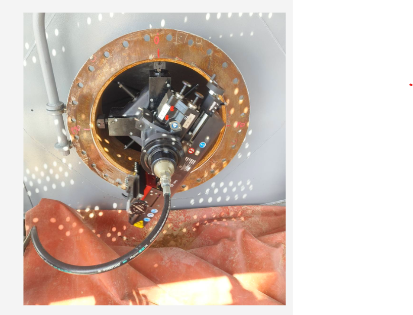 งาน Onsite Machine หน้า Flange
